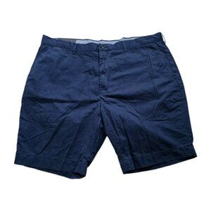 Polo Ralph Lauren Chino Shorts Mens 42 Navy Pockets Zip Cotton Classic Fit 9"